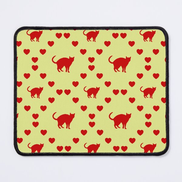 Item preview, Katze Nahtloses Herzmuster | Chat Modèle de cœur sans couture | Cat Seamless Heart Pattern | Gatto Motivo a cuore senza cuciture designed and sold by TheIconSmith.