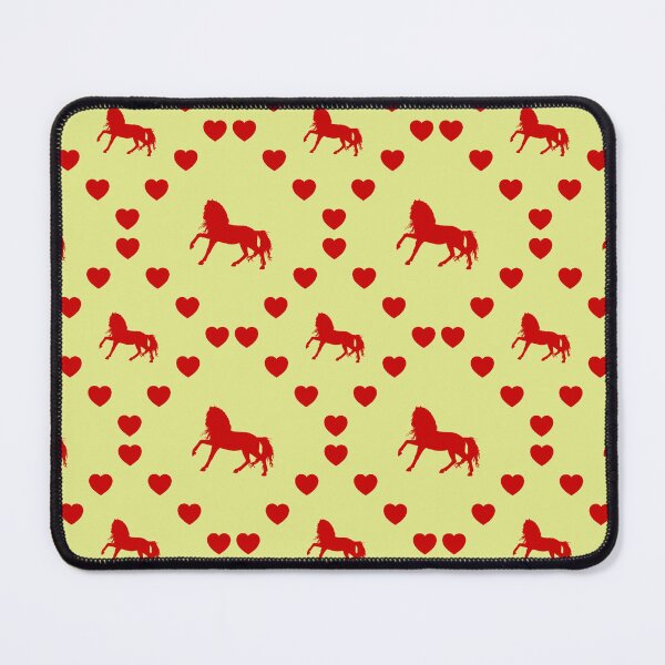 Item preview, Ungezähmtes Pferd Nahtloses Herzmuster | Cheval indompté Modèle de cœur sans couture | Untamed Horse Seamless Heart Pattern | Cavallo indomito Motivo a cuore senza cuciture designed and sold by TheIconSmith.