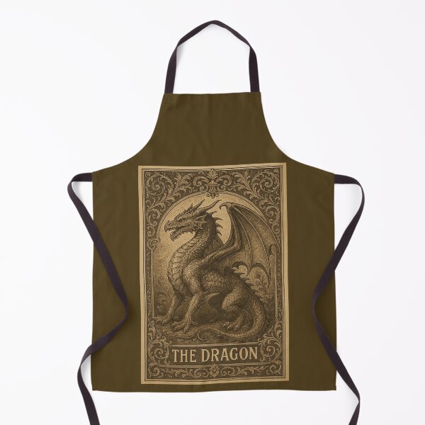 Item preview, Vintage Dragon Illustration with Ornate Frame Fantasy Art designed and sold by Analog-attire.