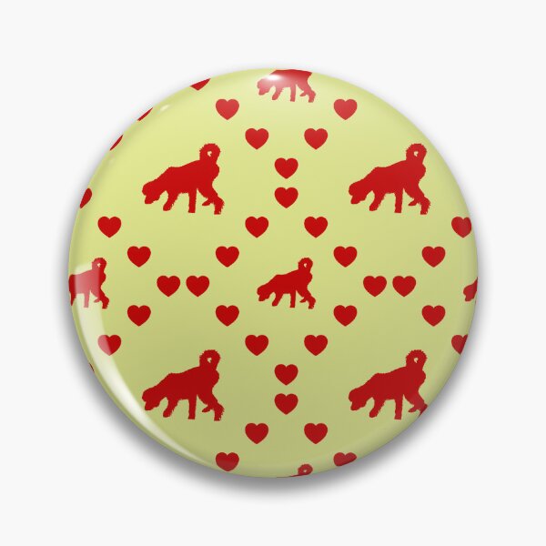 Item preview, Shaggy Wet Dog Seamless Heart Pattern | Chien humide hirsute Modèle de cœur sans couture | Shaggy Wet Dog Seamless Heart Pattern | Cane bagnato ispido Modello di cuore senza cuciture designed and sold by TheIconSmith.