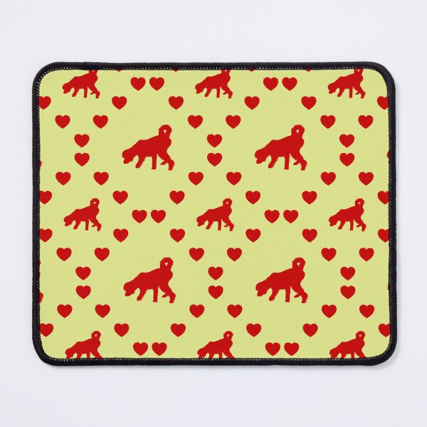 Item preview, Shaggy Wet Dog Seamless Heart Pattern | Chien humide hirsute Modèle de cœur sans couture | Shaggy Wet Dog Seamless Heart Pattern | Cane bagnato ispido Modello di cuore senza cuciture designed and sold by TheIconSmith.