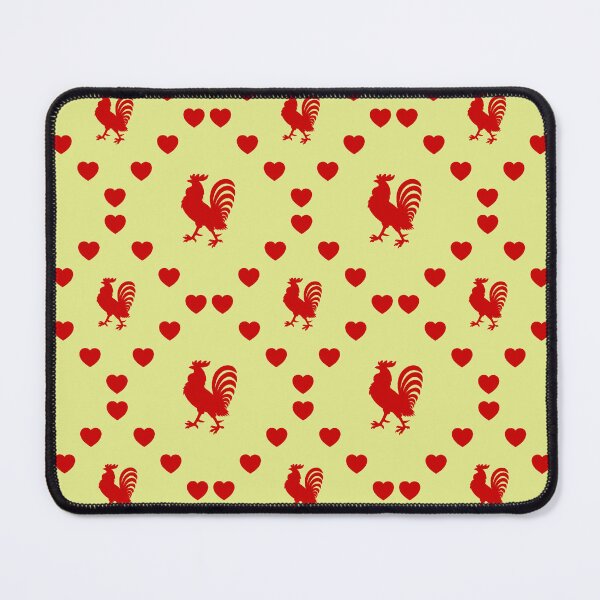 Item preview, Rooster Seamless Heart Pattern | Coq Modèle de cœur sans couture | Rooster Seamless Heart Pattern | Gallo Modello di cuore senza cuciture designed and sold by TheIconSmith.