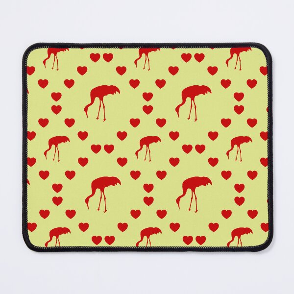 Item preview, Sandhill Crane Seamless Herzmuster | Grue des sables Modèle de cœur sans couture Motif de cœur | Sandhill Crane Seamless Heart Pattern designed and sold by TheIconSmith.