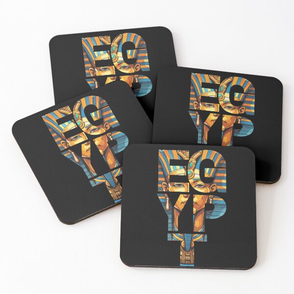 Item preview, Bold Egypt Typography with Pharaoh Mask – Ancient Culture Art designed and sold by Karim-Karem.