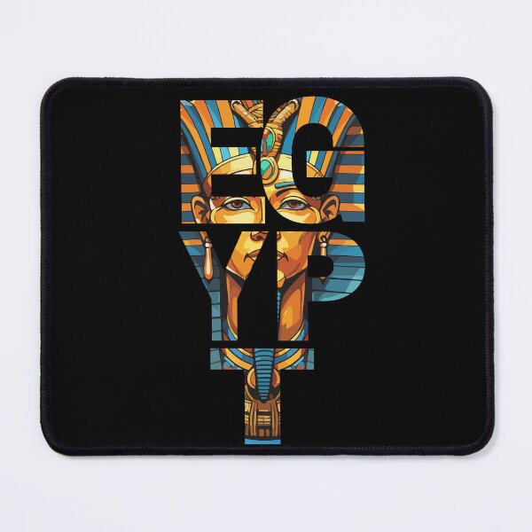 Item preview, Bold Egypt Typography with Pharaoh Mask – Ancient Culture Art designed and sold by Karim-Karem.