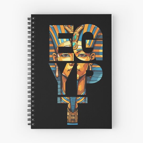 Item preview, Bold Egypt Typography with Pharaoh Mask – Ancient Culture Art designed and sold by Karim-Karem.