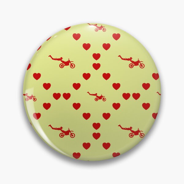 Item preview, Motorrad Enduro Nahtloses Herzmuster | Motif de cœur de moto enduro sans couture | Motorbike Enduro Seamless Heart Pattern | Motivo del cuore senza cuciture di una moto da enduro designed and sold by TheIconSmith.