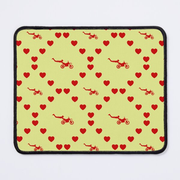Item preview, Motorrad Enduro Nahtloses Herzmuster | Motif de cœur de moto enduro sans couture | Motorbike Enduro Seamless Heart Pattern | Motivo del cuore senza cuciture di una moto da enduro designed and sold by TheIconSmith.