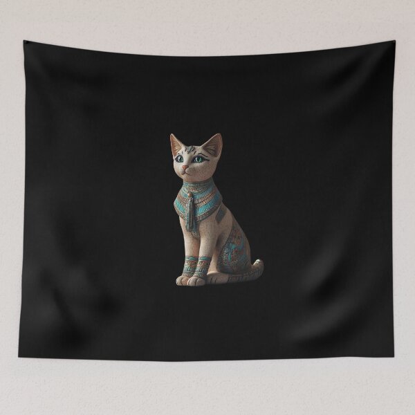 Item preview, Ancient Egyptian Cat Statuette of Bastet designed and sold by BeforeYuGo.