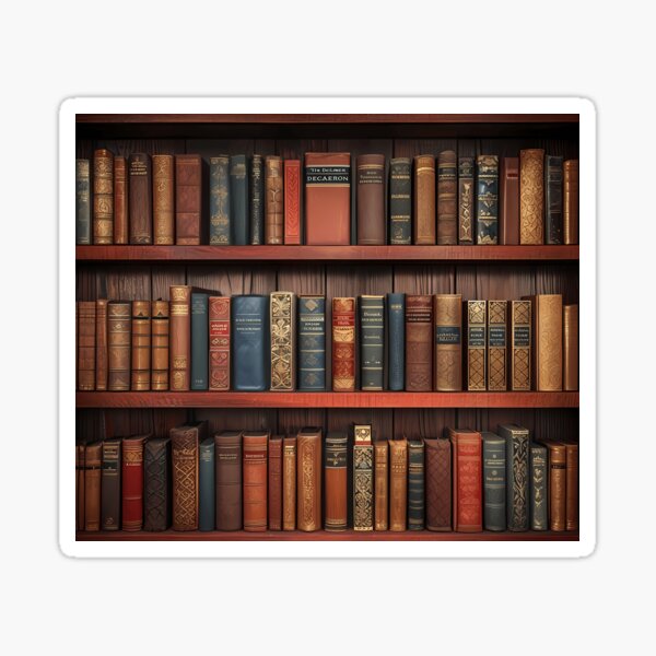 Item preview, Vintage Bookshelf with Classic Books designed and sold by Sparcus.