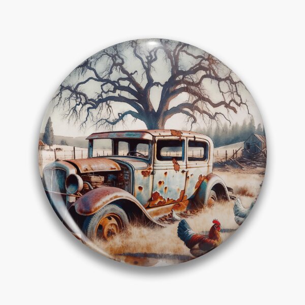 Item preview, Chickens That Love Old Cars designed and sold by m-y-A-I-A-R-T-.