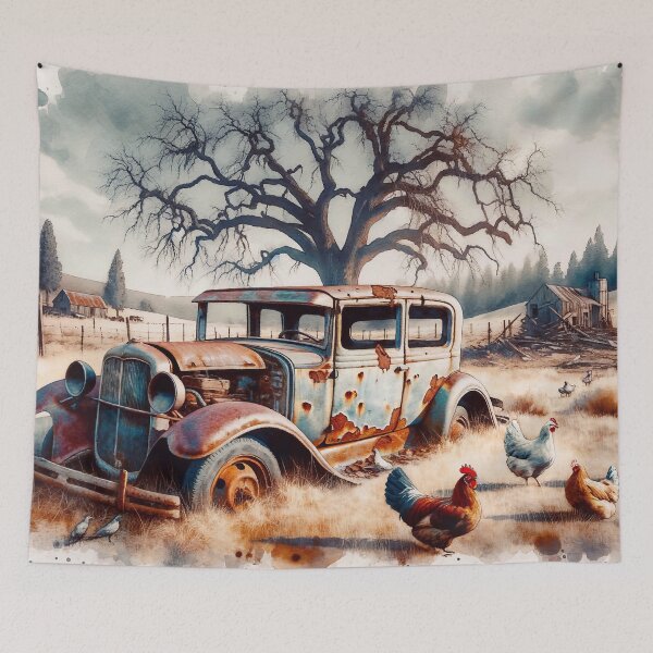 Item preview, Chickens That Love Old Cars designed and sold by M-Y-A-R-T-.