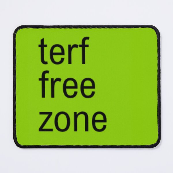 Item preview, "terf free zone" Trans Rights – Neon Green Brat Statement designed and sold by spooniecentral.