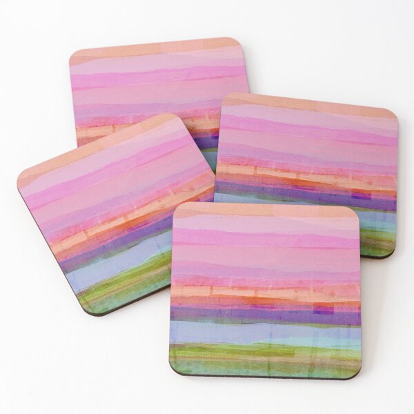 Item preview, Coastal Colours 1 - Pink/Purple/Green designed and sold by Tracey Creighton Arty Gifts .