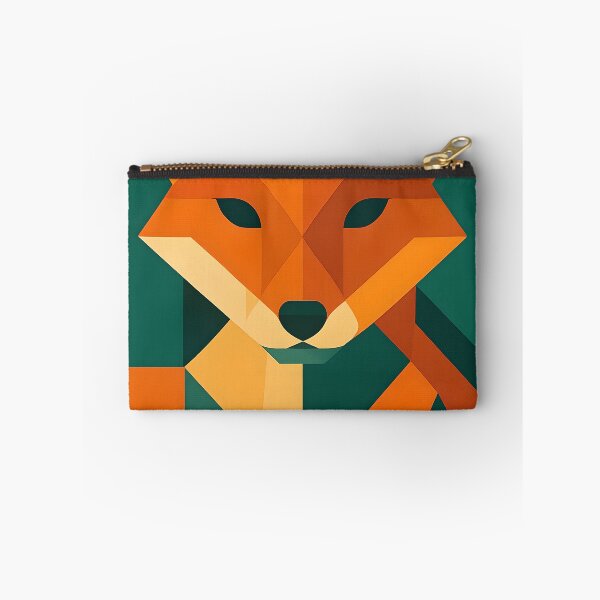 Aperçu de l'œuvre Affiche géométrique de renard, art mural moderne, décoration d'intérieur, cadeau pour amoureux des animaux, impression d'art minimaliste, décoration écologique créée et vendue par VDSGNArt.