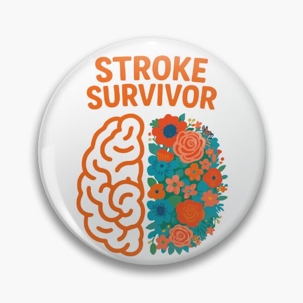 Item preview, Stroke Survivor Floral Brain Stroke Awareness designed and sold by JackCurtis1991.