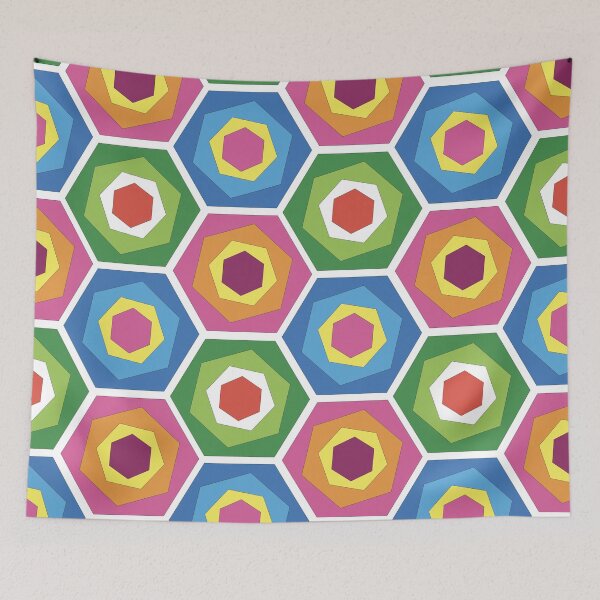 Item preview, Hexagon patterns designed and sold by Wolagno.