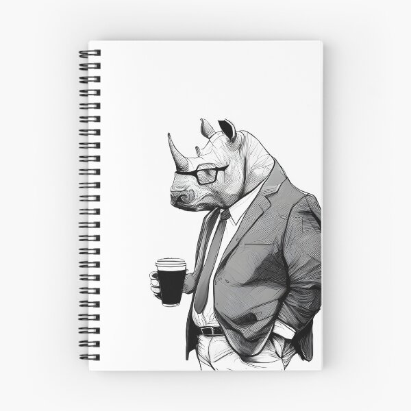 Aperçu de l'œuvre Chargement du Coffee Rhino créée et vendue par ShadowAndSlate.