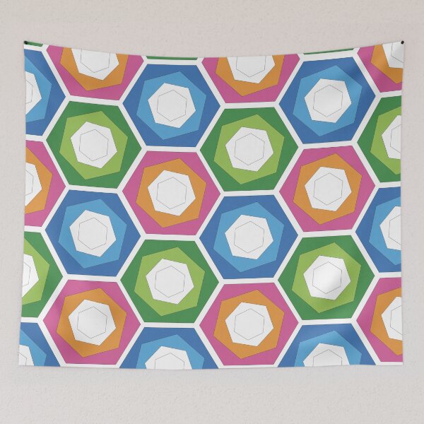 Item preview, Hexagon patterns designed and sold by Wolagno.