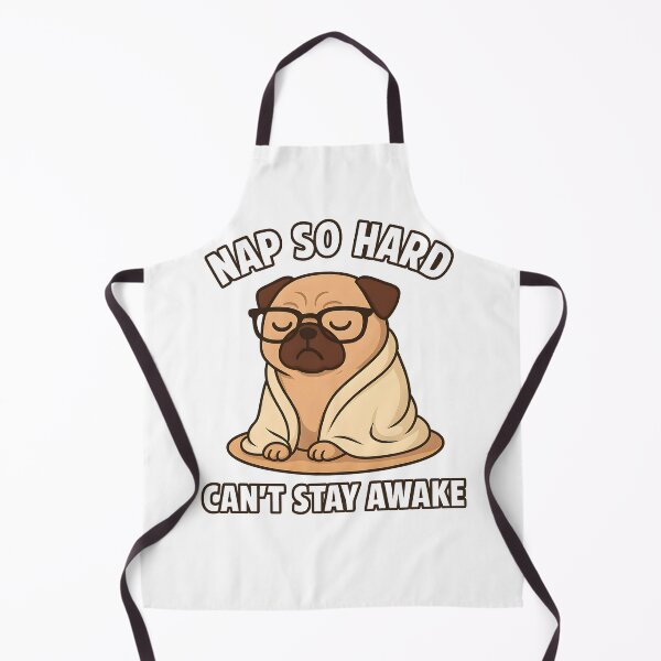 Item preview, Nap Time Vibes Pug – Cute & Funny Sleepy Pug Cartoon designed and sold by PixelNovaStudio.