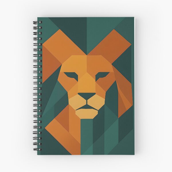 Item preview, Póster geométrico de león, decoración de pared moderna, regalo para amantes de los animales, obra de arte con temática de safari, diseño minimalista para el hogar. designed and sold by VDSGNArt.