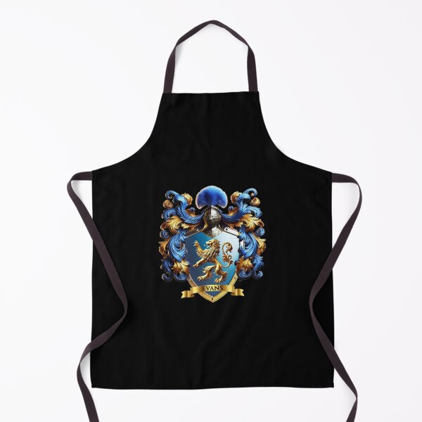 Item preview, Evans Heraldic Shield Golden Lion on Sapphire Steel Field designed and sold by Highlandkings.