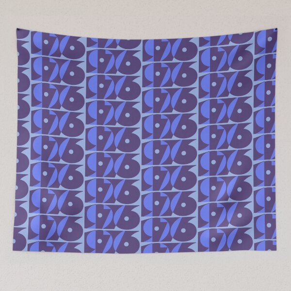 Item preview, 1976 - blue design designed and sold by BeJahMan.