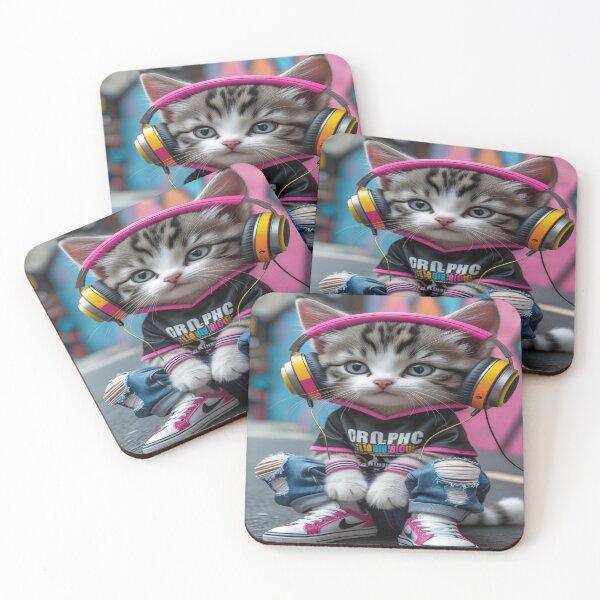 Item preview, Cat hears music designed and sold by saly55887.