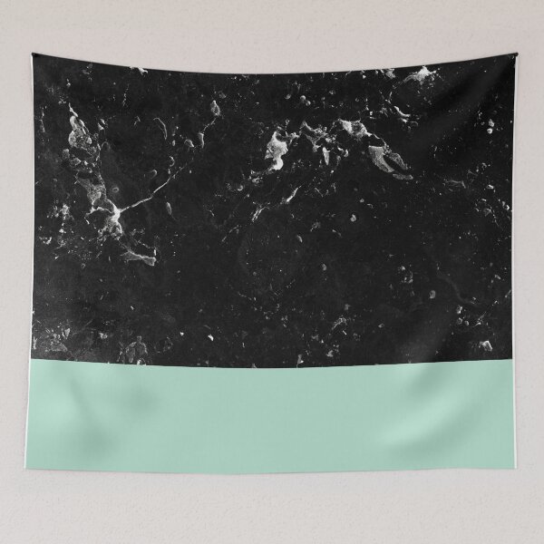 Item preview, Pastel Mint Meets Black Marble #1 #decor #art  designed and sold by Anita's & Bella's Art.
