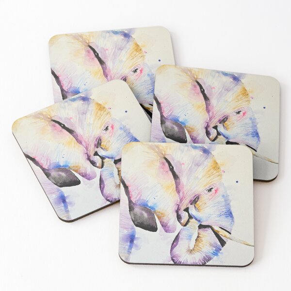 Item preview, Loose bright watercolour painting of an Elephant by Elle Smith Art  designed and sold by Elle-Smith-Art.