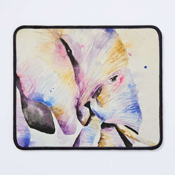 Item preview, Loose bright watercolour painting of an Elephant by Elle Smith Art designed and sold by Elle-Smith-Art.