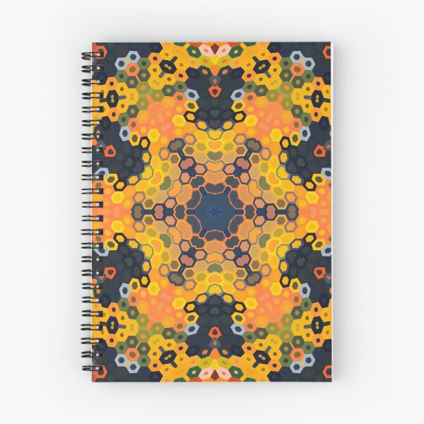 Item preview, Hex Mandala Yellow and Orange designed and sold by WormholeOrbital.