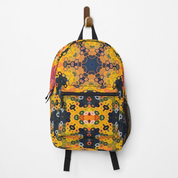 Item preview, Hex Mandala Yellow and Orange designed and sold by WormholeOrbital.