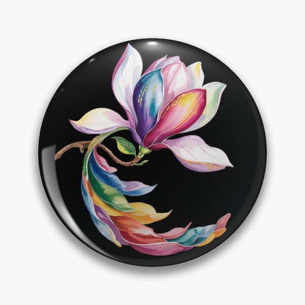 Item preview, Magnolia Blossom Colorful Watercolor designed and sold by MadCatPrints.