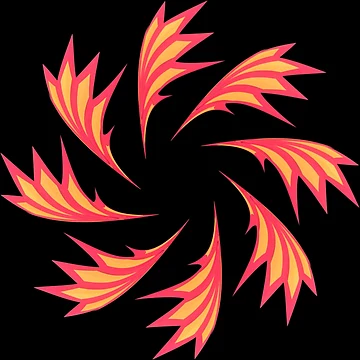 Artwork thumbnail, Red mandala by Meo Design