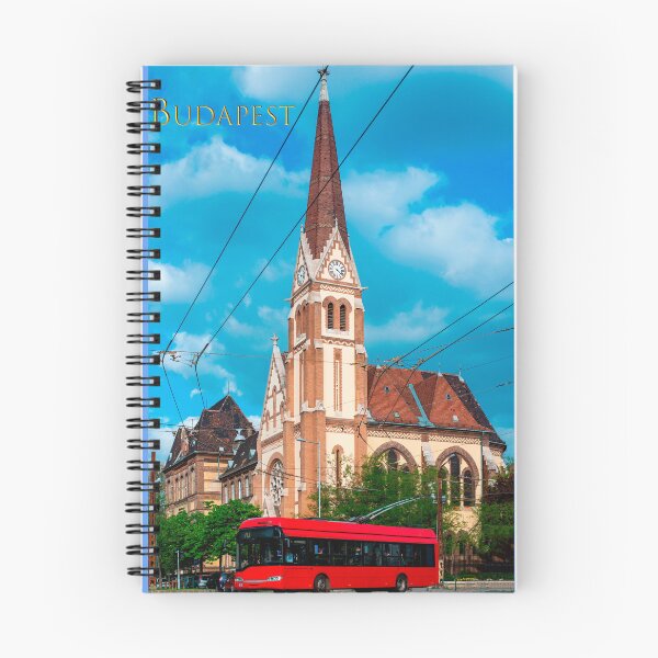Item preview, Trolleybus Solaris on the background of the church, with the inscription Budapest! designed and sold by ChernivtsiSkoda.