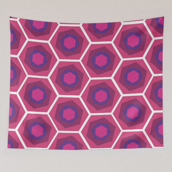 Item preview, Hexagon patterns designed and sold by Wolagno.