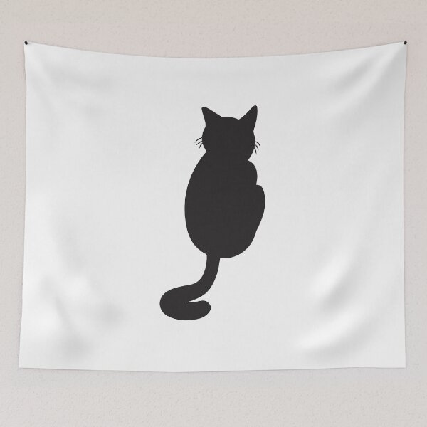 Item preview, cat , black colour , aesthetic black cat designed and sold by Artist-Bhumi.