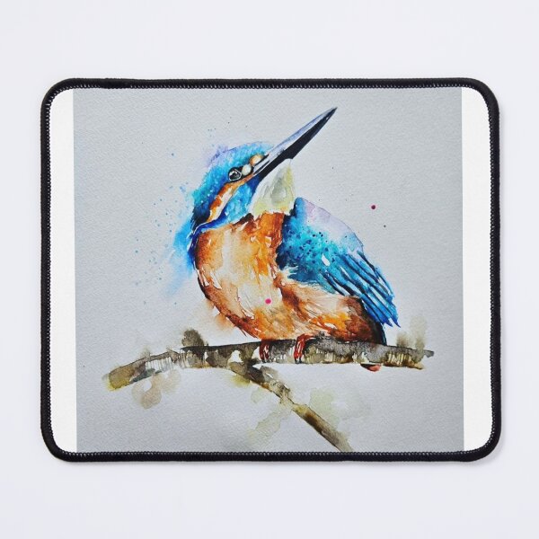 Item preview, Loose style watercolour painting of a Kingfisher by Elle Smith Art designed and sold by Elle-Smith-Art.