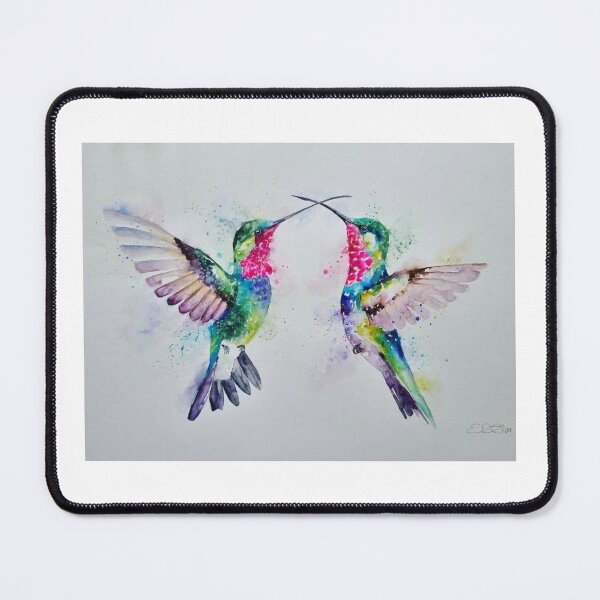 Item preview, Loose style watercolour painting of Hummingbirds by Elle Smith Art designed and sold by Elle-Smith-Art.