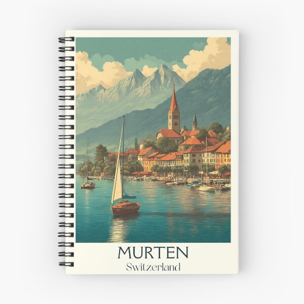 Item preview, Murten Poster – Sailing into Still Waters & Medieval Charm designed and sold by TuncGK.