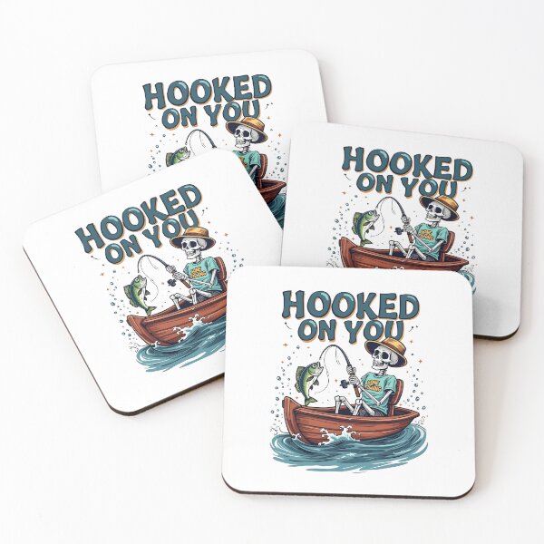 Item preview, Hooked On You Skeleton Fishing Design designed and sold by GesparHouse.