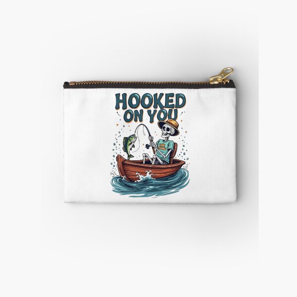 Item preview, Hooked On You Skeleton Fishing Design designed and sold by GesparHouse.