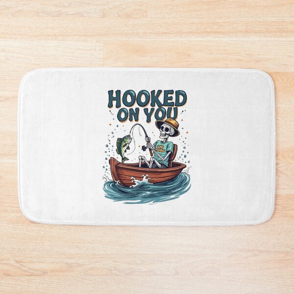 Item preview, Hooked On You Skeleton Fishing Design designed and sold by GesparHouse.