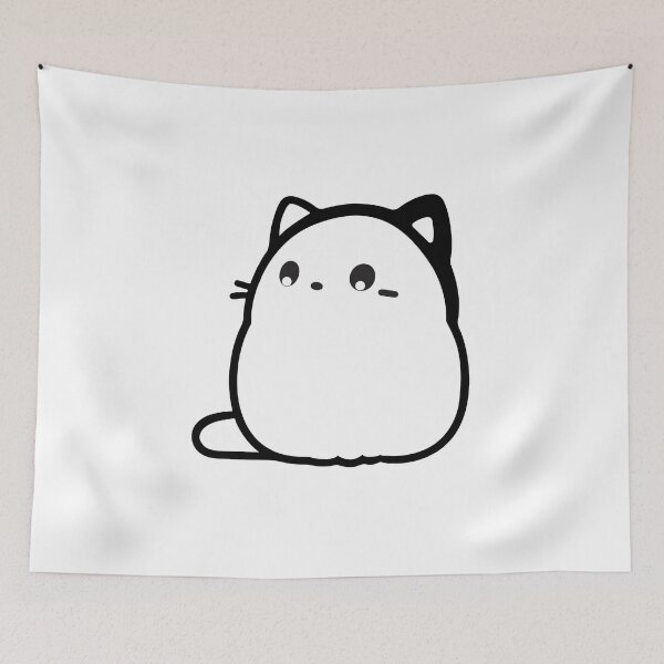 Item preview, cute cat animal sticker designed and sold by Artist-Bhumi.
