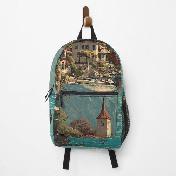 Item preview, Lac Léman Poster – Boats & Vineyards by the Water designed and sold by TuncGK.