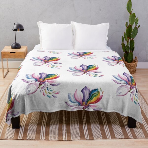 Item preview, Magnolia Blossom Colorful Watercolor designed and sold by MadCatPrints.