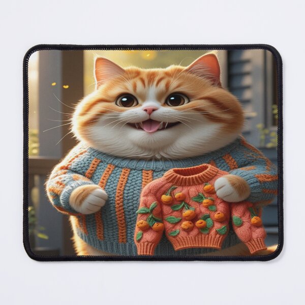 Item preview, Cute fat cat designed and sold by saly55887.