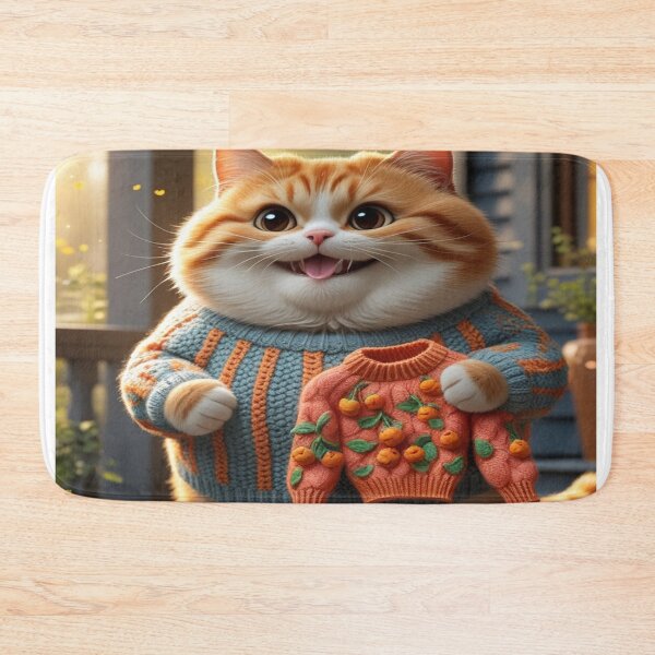 Item preview, Cute fat cat designed and sold by saly55887.