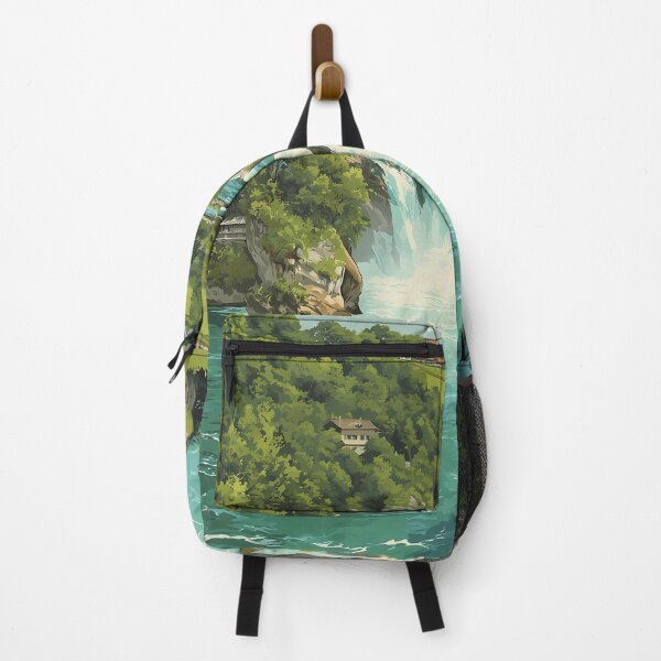 Item preview, Rhine Falls Poster – Rushing Waters & Verdant Cliffs designed and sold by TuncGK.